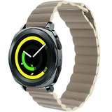 Curea piele Smartwatch Samsung Galaxy Watch 46mm, Samsung Watch Gear S3, iUni 22 mm Kaki Leather Loo